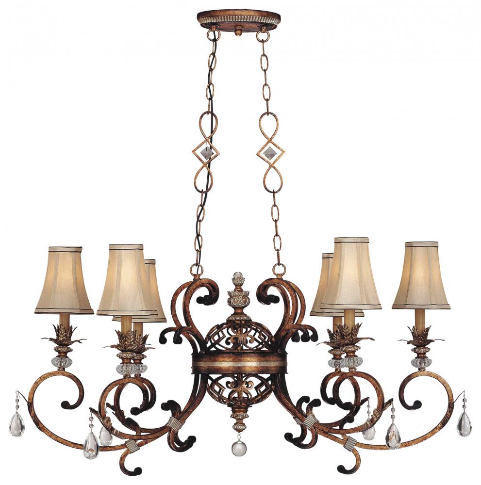 Aston Court Chandelier 6-Lt