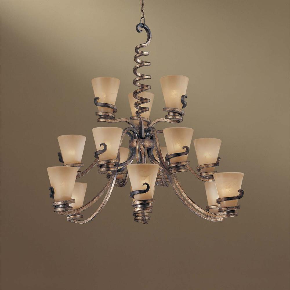 Fifteen Light Up Chandelier