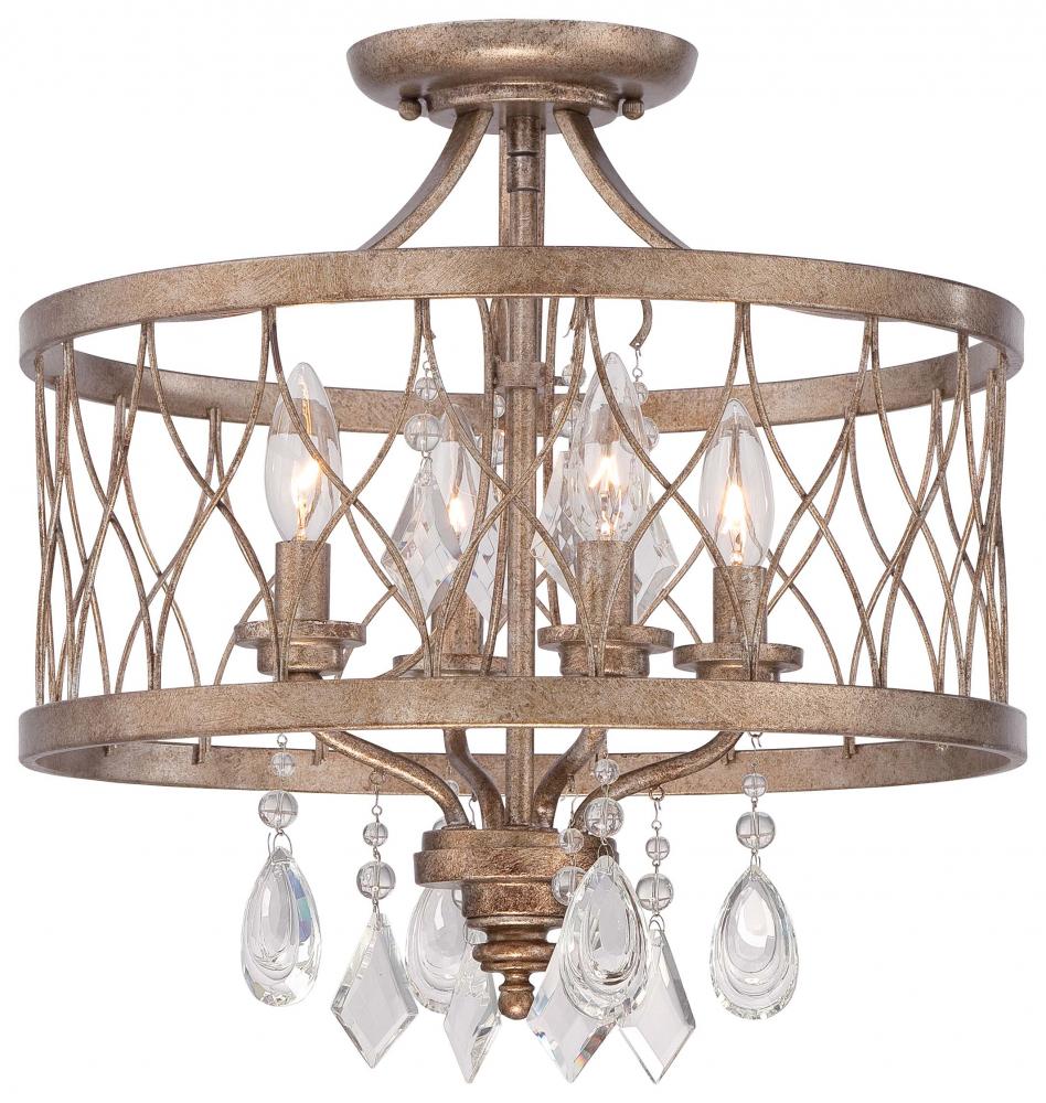 Flush mount discount mini chandelier