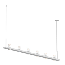 Sonneman 20QWL08B - 8' Linear LED Pendant with Clear w/Cone Uplight Trim