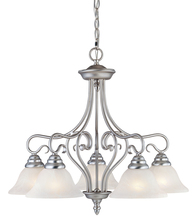 Livex Lighting 6135-91 - 5 Light Brushed Nickel Chandelier