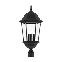 Livex Lighting 7568-14 - 3 Lt Textured Black Outdoor Post Top Lantern