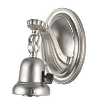 Meyda Green 103946 - 7"H 1 LT BRUSHED NICKEL WALL SCONCE