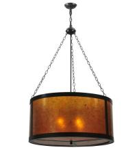 Meyda Green 115663 - 32"W Smythe Craftsman Inverted Pendant