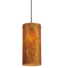 Meyda Green 116783 - 7.5"W Cilindro Amber Swirl Pendant