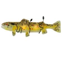 Meyda Green 132285 - 30"W Metro Fusion Brown Trout Glass Wall Sconce