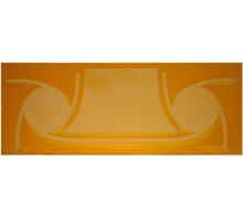 Meyda Green 134803 - 5.25"H X 14"W Metro Fusion Amber Glass