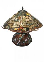 Meyda Green 138103 - 16.5"H Dragonfly Cut Agata Table Lamp