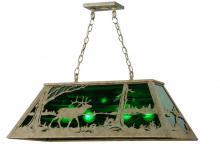 Meyda Green 141223 - 33" Long Elk at Lake Oblong Pendant