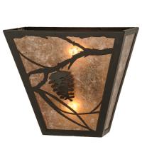 Meyda Green 147248 - 13"W Whispering Pines Wall Sconce