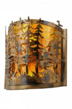 Meyda Green 149253 - 14" Wide Tall Pines Wall Sconce