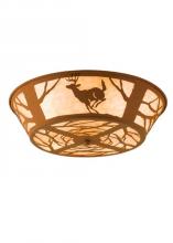 Meyda Green 15277 - 22"W Deer on the Loose Flushmount