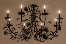 Meyda Green 161106 - 42" Wide Pinecone 8 Light Chandelier