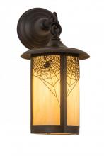 Meyda Green 166026 - 8" Wide Fulton Spider Web Hanging Wall Sconce
