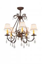 Meyda Green 171440 - 25"W Chantilly 5 LT Chandelier