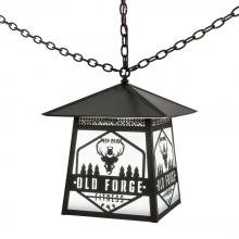 Meyda Green 172002 - 16"Sq Personalized Old Forge Fitness Pendant