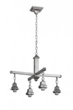 Meyda Green 175988 - 24"W Nickel 4 LT Chandelier Hardware