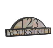 Meyda Green 18598 - 24.5" Wide Personalized Street Address Sign