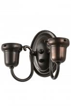 Meyda Green 188441 - 9"W Craftsman Brown 2 LT Wall Sconce Hardware