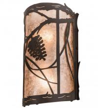 Meyda Green 193755 - 7" Wide Whispering Pines Wall Sconce