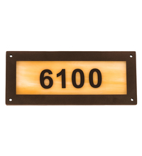 Meyda Green 195162 - 9.5" Wide Personalized Street Address Sign
