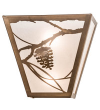 Meyda Green 200156 - 13" Wide Whispering Pines Wall Sconce