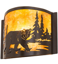 Meyda Green 204479 - 12" Wide Bear at Lake Right Wall Sconce