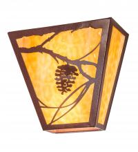 Meyda Green 225720 - 13" Wide Whispering Pines Wall Sconce