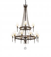 Meyda Green 236985 - 48" Wide Amaury 15 Light Two Tier Chandelier