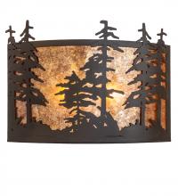 Meyda Green 243680 - 24" Wide Tall Pines Wall Sconce