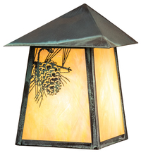 Meyda Green 38972 - 9" Wide Stillwater Winter Pine Wall Sconce