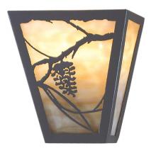 Meyda Green 48307 - 7"W Whispering Pines Wall Sconce