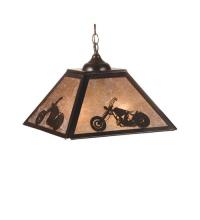 Meyda Green 76312 - 16" Square Motorcycle Pendant