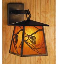 Meyda Green 81344 - 7"W Whispering Pines Hanging Wall Sconce