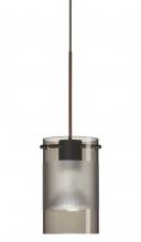 Besa Lighting 1XC-6524ES-BR - Besa Pendant Scope Bronze Smoke/Frost 1x50W Halogen Mr16
