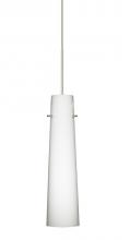 Besa Lighting XP-567407-SN - Besa Camino Pendant Satin Nickel Opal Matte 1x50W Halogen