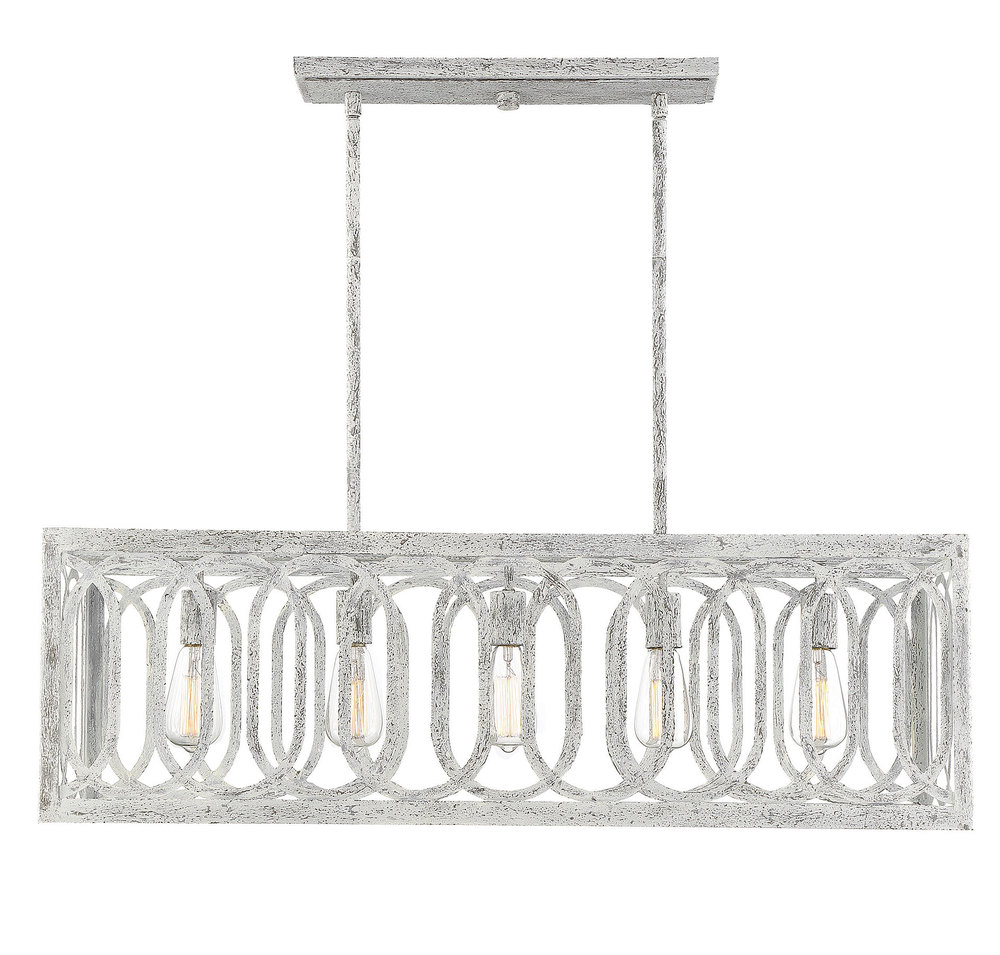 Westbrook 5 Light Linear Chandelier in Charisma 1 2616 5 118 Lighting Depot