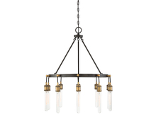 Savoy House 1-2904-10-51 - Campbell 10-Light Chandelier in Vintage Black with Warm Brass