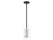Savoy House 7-9064-1-67 - Dunbar 1-Light Mini-Pendant in Matte Black with Polished Chrome Accents