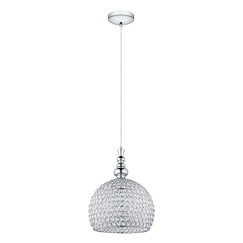 1 LT Pendant w/ Chrome Finish & Clear Glass Shade