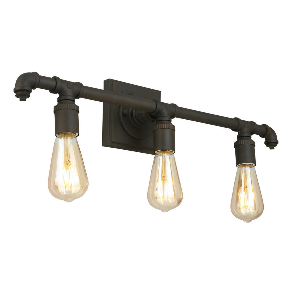 3 LT Open Bulb Bath/Vanity Light w/ a Matte Bronze Finish