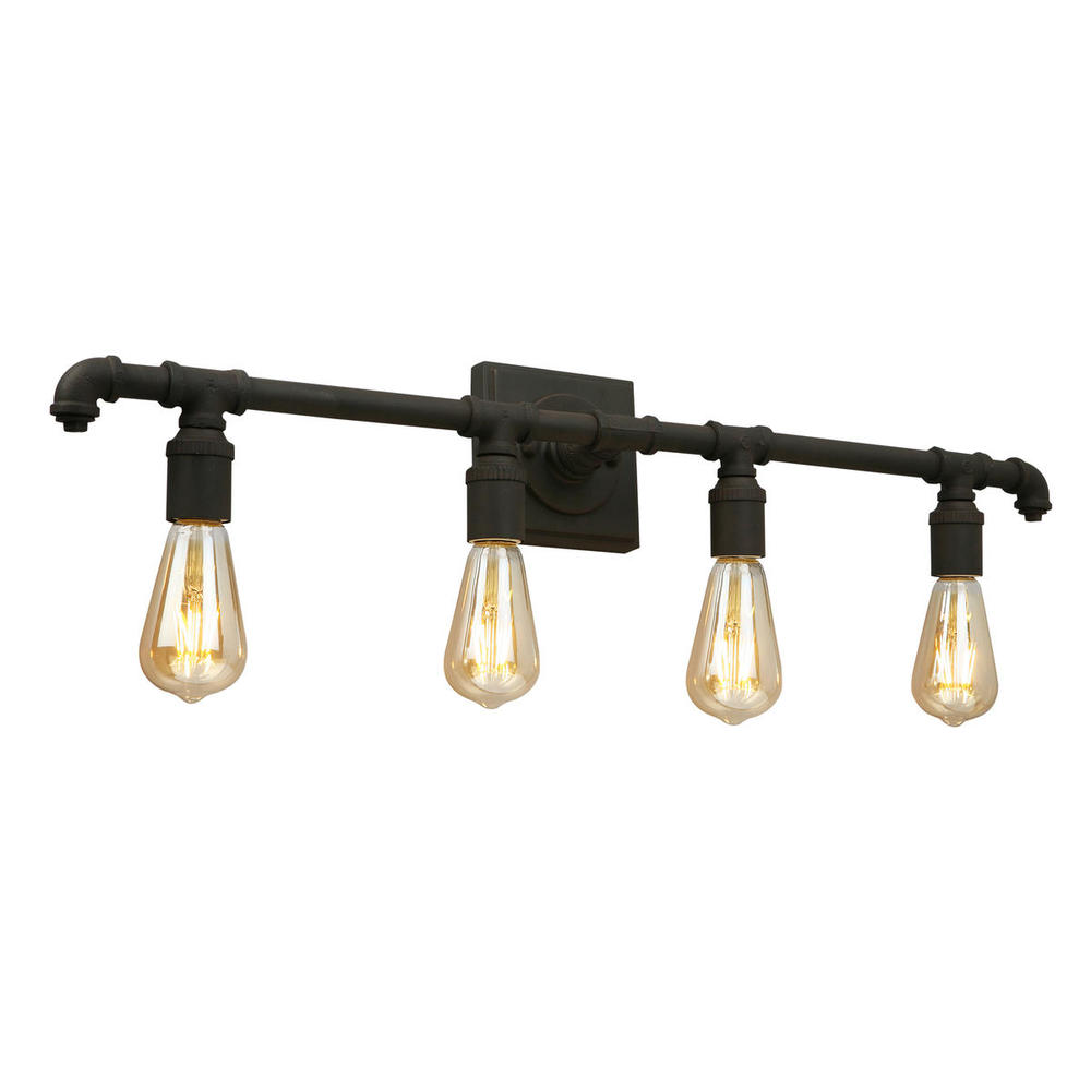 4 LT Open Bulb Bath/Vanity Light w/ Matte Bronze Finish