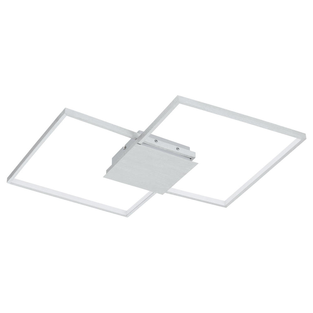 Integrated LED Ceiling / Wall Light w/ Brushed Aluminum Finish & White Acrylic Diffuser