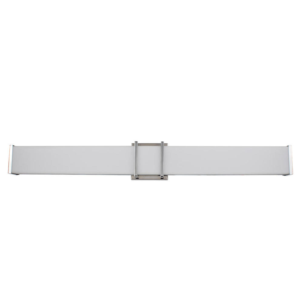 1 LT Integrated LED Bath/Vanity Light w/ Chrome Finish & White Acrylic Shade