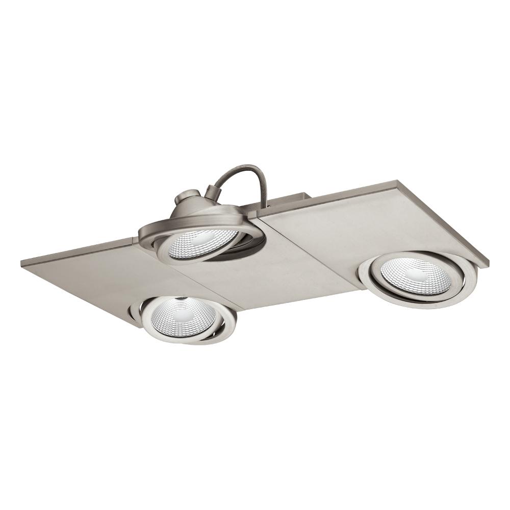 3 LT LED Fixed Track Light w/ Matte Nickel Finish & Adjustable Lamp Heads