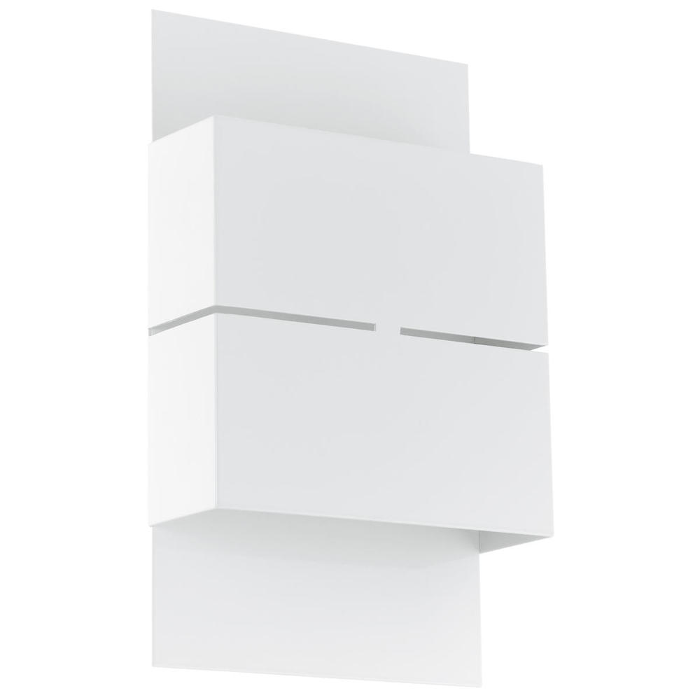 2 LT  Integrated LED Outdoor Wall Light w/ White Finish