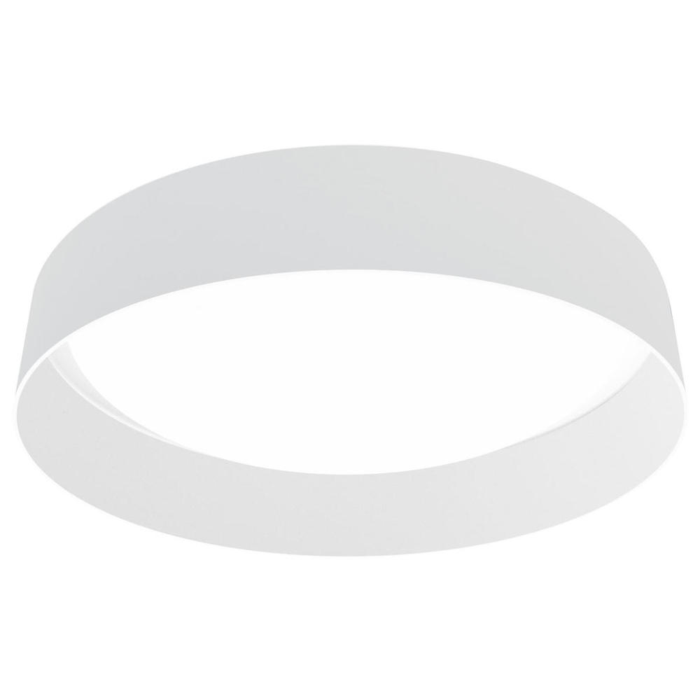 1 LT Integrated LED Ceiling Light w/ White Fabric Shade & White Plastic Diffuser