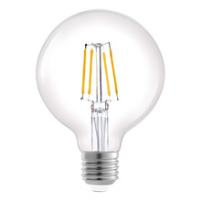 Eglo 204619A - 7.5W Clear LED G25-E26/Medium Standard Bulb Base 800 Lumens, 3000K (10 pack) (10 pack)