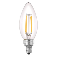 Eglo 204633A - 4W Clear LED B10-E12 Candelabra Base Bulb 450 Lumens, 3000K (10 pack) (10 pack)