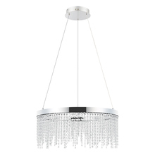 Eglo 39279A - LED Pendant w/ Chrome Finish & Clear Crystal Strands